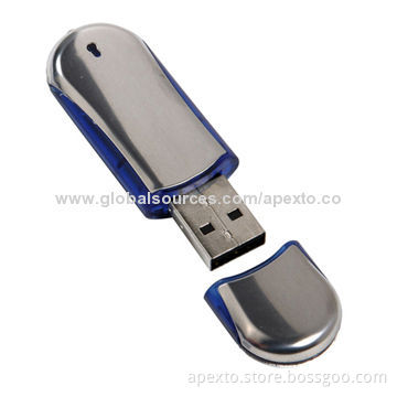 Metal USB Pen Drive, Customized Logos Welcomed, 1 to 32GB Capacities, Supports Microsoft's Windows
